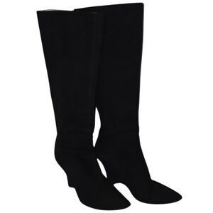 Kate Spade Darya Suede Black Wedge Heeled Boots Womans Size 9.5